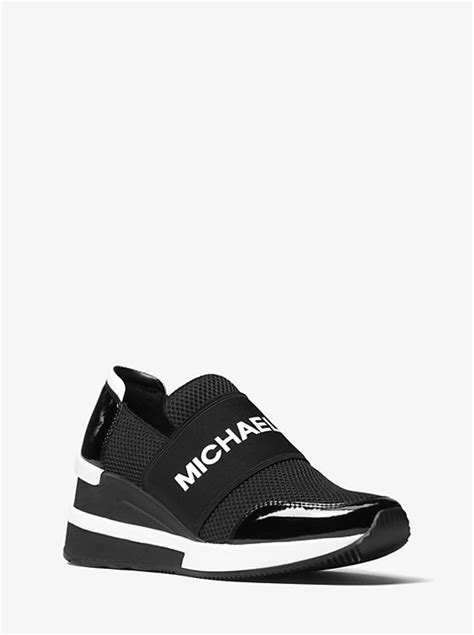 michael kors felix trainer 43t8fxfs3d white|Felix Scuba and Mesh Sneaker .